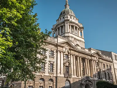 a building with a dome on top